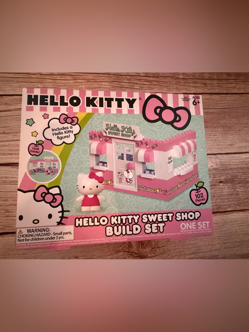 Factory Sealed Hello Kitty Sweet Shop Build Set 102 Pcs NIB Sanrio